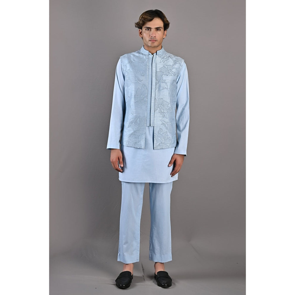 Bohame Terence Kurta with Nehru Jacket (Set of 3)