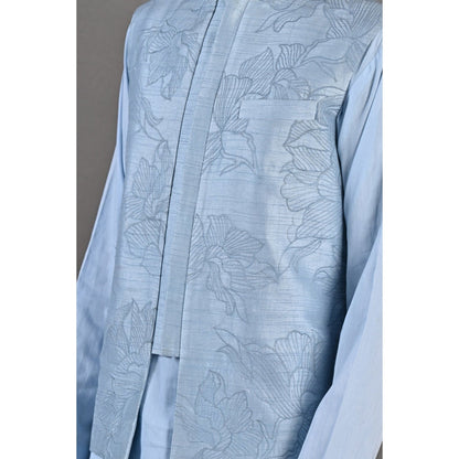 Bohame Terence Kurta with Nehru Jacket (Set of 3)