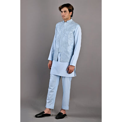 Bohame Terence Kurta with Nehru Jacket (Set of 3)