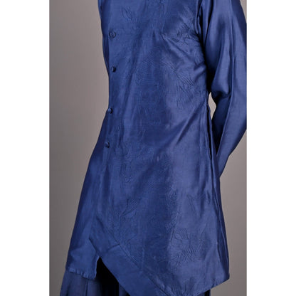 Bohame Jacinto Blue Kurta (Set of 2)
