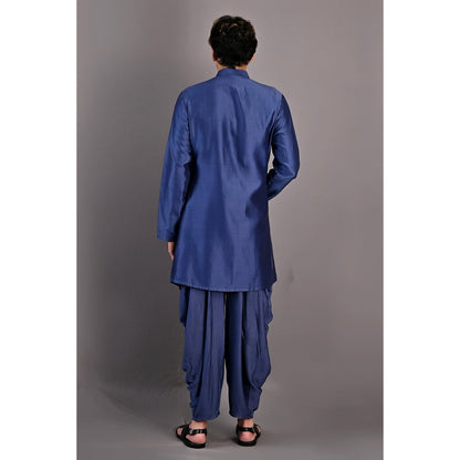 Bohame Jacinto Blue Kurta (Set of 2)