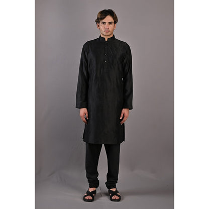 Bohame Lupine Black Kurta Churidar (Set of 2)