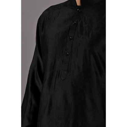 Bohame Lupine Black Kurta Churidar (Set of 2)