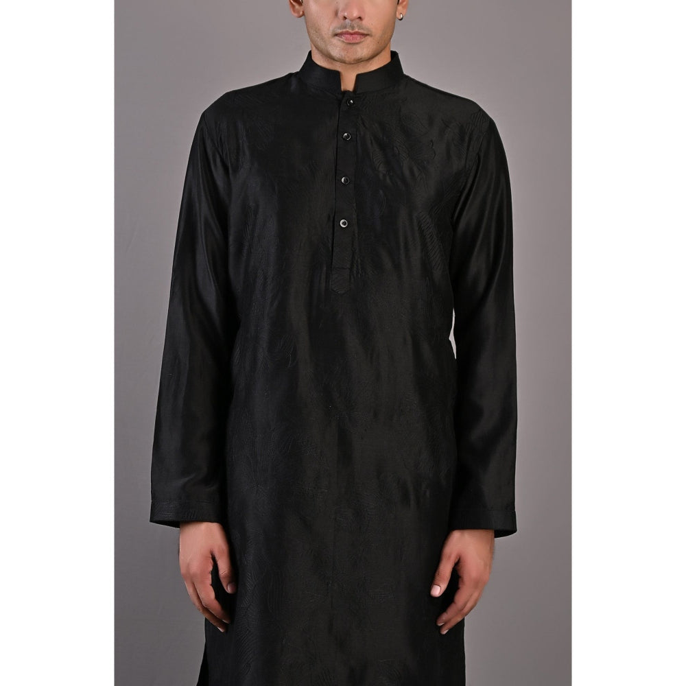 Bohame Lupine Black Kurta Churidar (Set of 2)