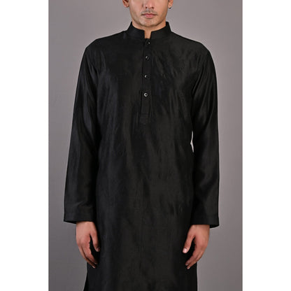 Bohame Lupine Black Kurta Churidar (Set of 2)