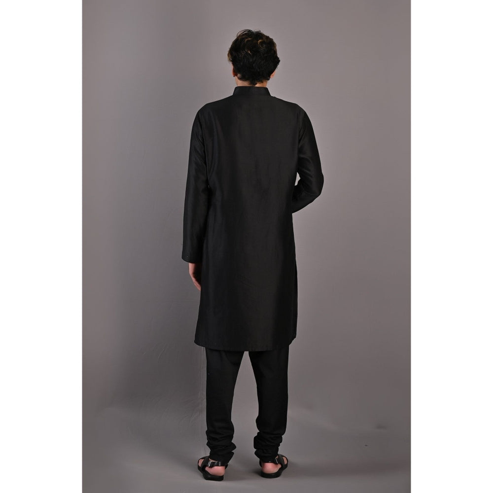 Bohame Lupine Black Kurta Churidar (Set of 2)