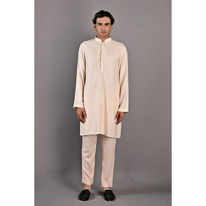 Bohame Leo Peach Kurta with Nehru Jacket (Set of 3)