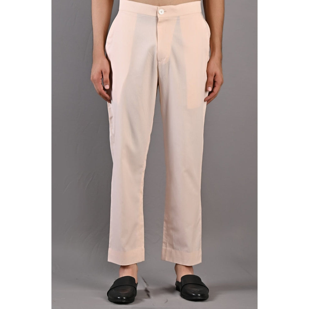 Bohame Leo Peach Kurta with Nehru Jacket (Set of 3)