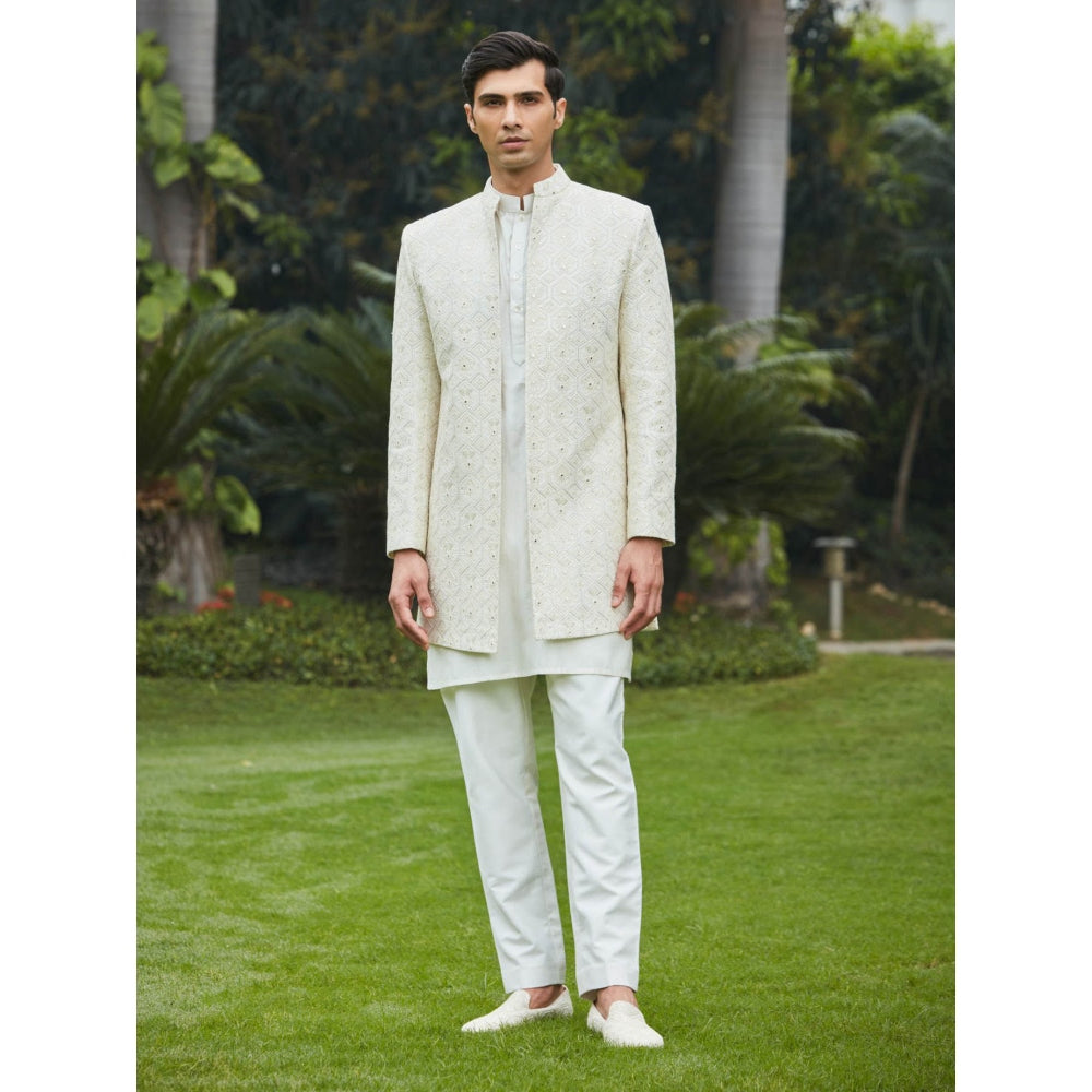 Bohame Itvara - Chikankari Open Kurta (Set of 3)
