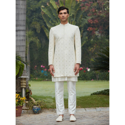 Bohame Ahim - Chikankari Achkan Kurta (Set of 3)