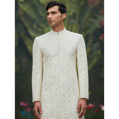 Bohame Ahim - Chikankari Achkan Kurta (Set of 3)