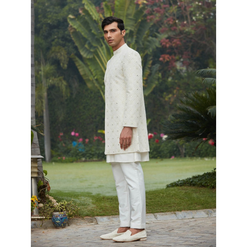 Bohame Ahim - Chikankari Achkan Kurta (Set of 3)