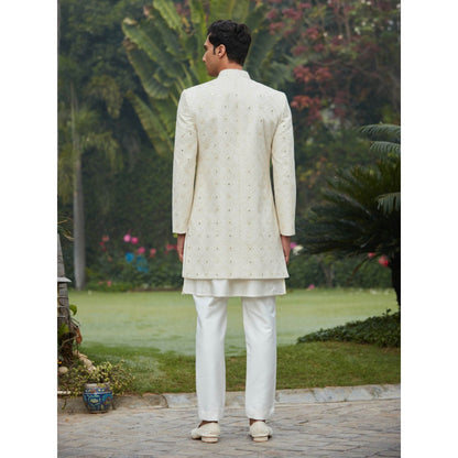 Bohame Ahim - Chikankari Achkan Kurta (Set of 3)