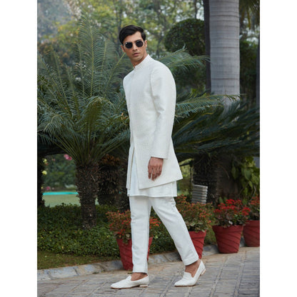 Bohame Raksa - Chikankari Achkan Kurta (Set of 3)
