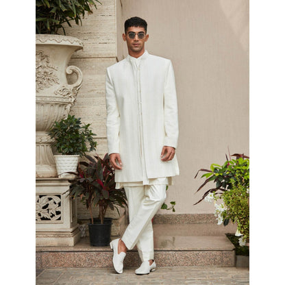 Bohame Sahirah - Chikankari Open Kurta (Set of 3)