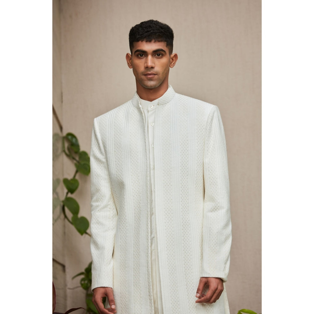 Bohame Sahirah - Chikankari Open Kurta (Set of 3)