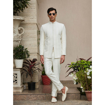 Bohame Parvana - Chikankari Bandhgala Kurta (Set of 3)