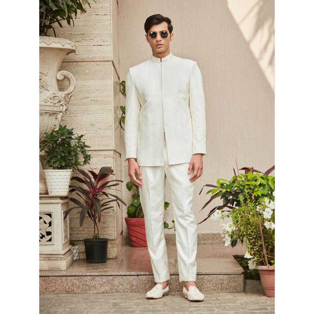 Bohame Parvana - Chikankari Bandhgala Kurta (Set of 3)