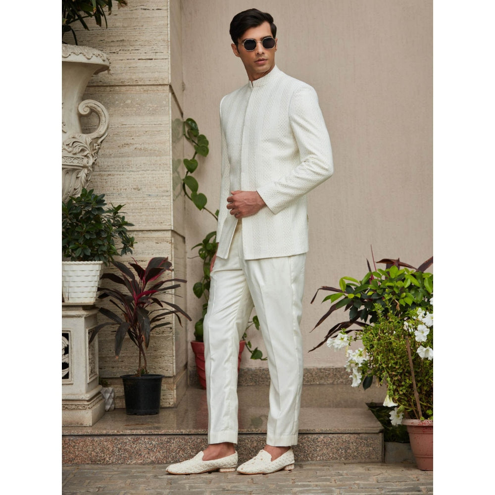 Bohame Parvana - Chikankari Bandhgala Kurta (Set of 3)