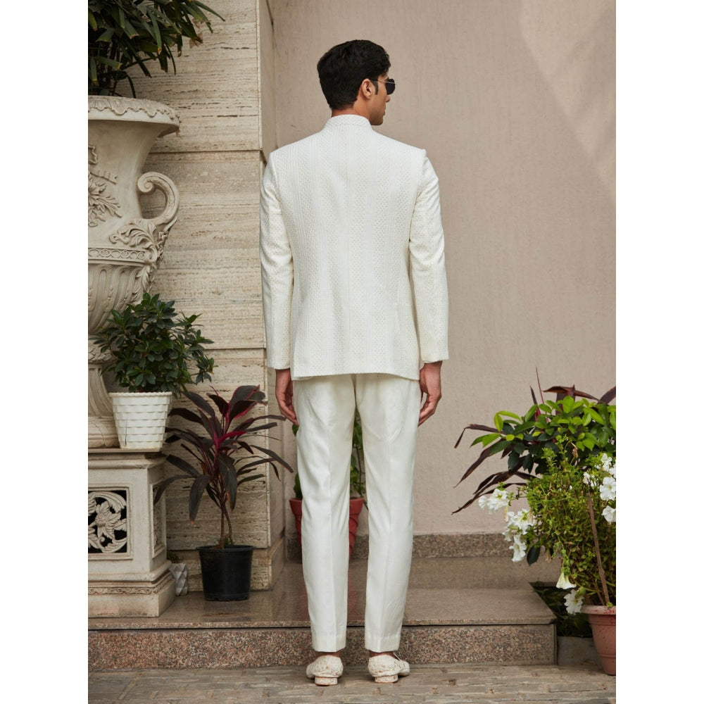 Bohame Parvana - Chikankari Bandhgala Kurta (Set of 3)