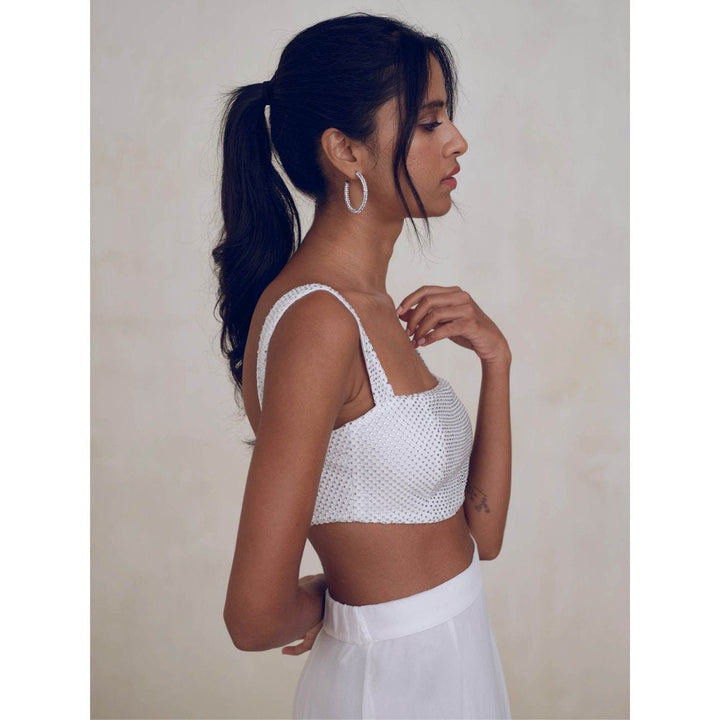 Bouji Tara Crop Top White