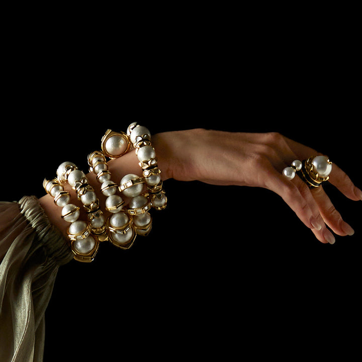 Amina Pearl Dome Ring