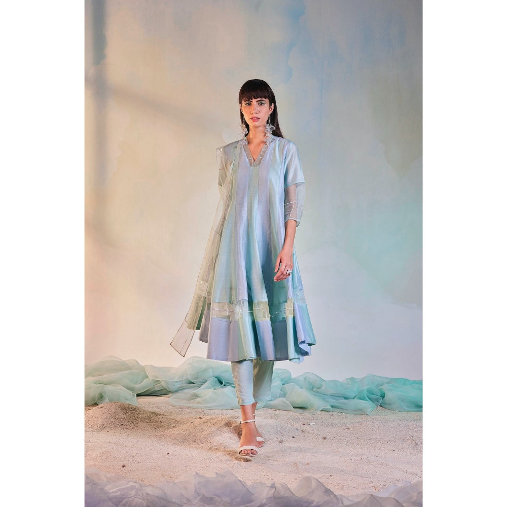 Charkhee Sequin Multi Anarkali Set (Set of 3)