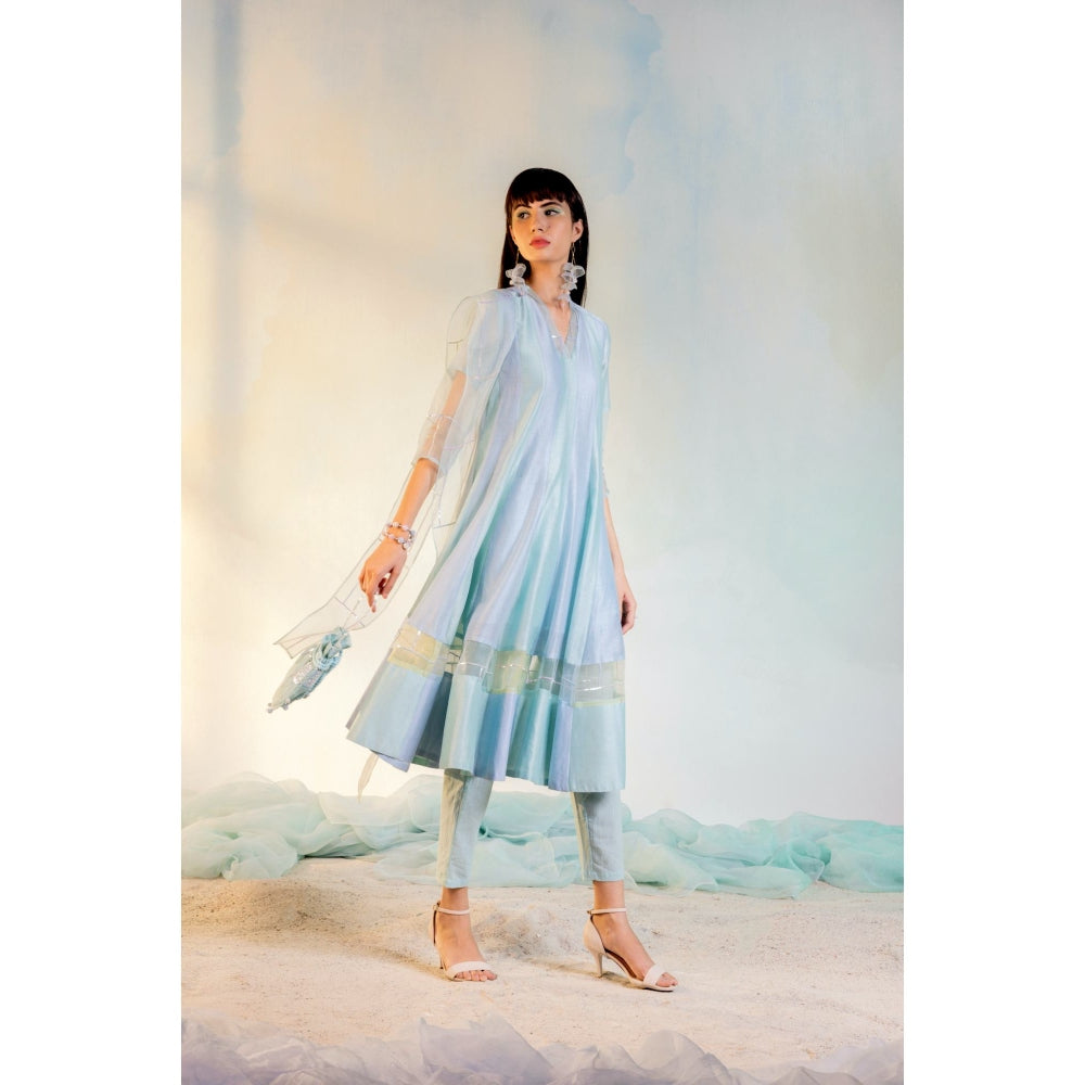 Charkhee Sequin Multi Anarkali Set (Set of 3)