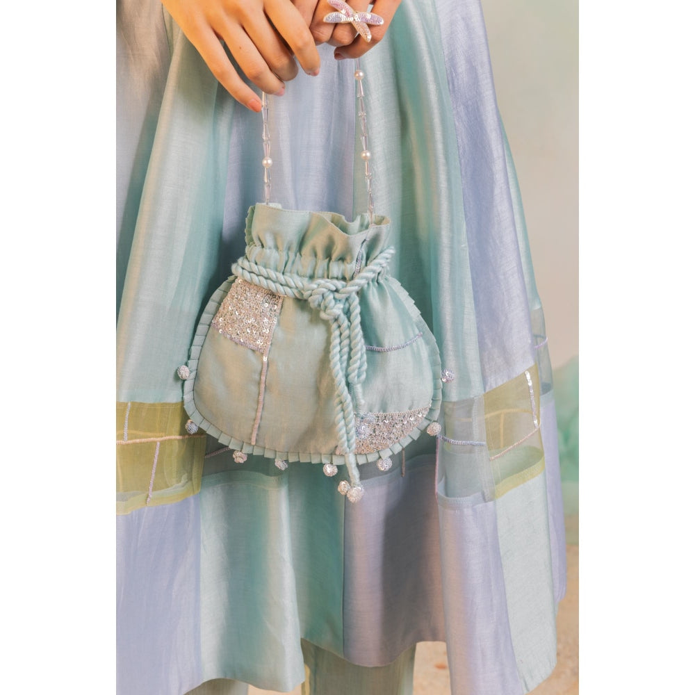 Charkhee Sequin Multi Anarkali Set (Set of 3)