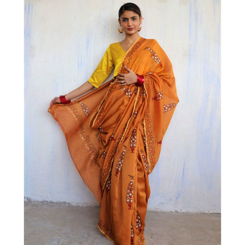 Chidiyaa Asmita Roshni Saree with Unstitched Blouse