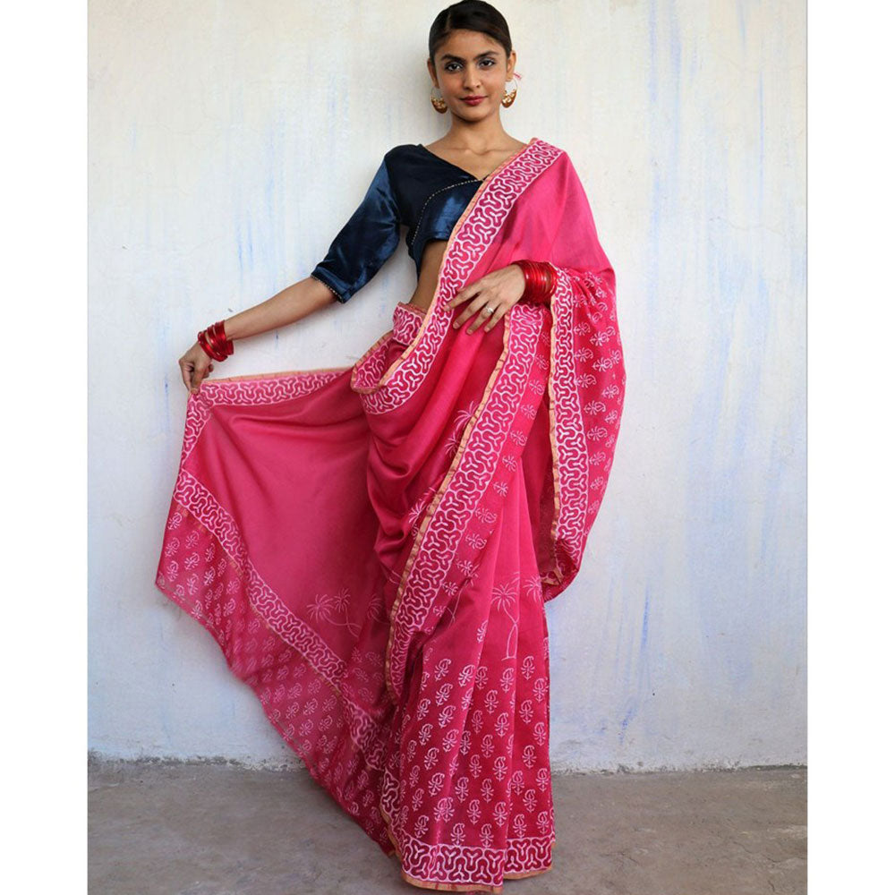 Chidiyaa Sameera Roshni Saree with Unstitched Blouse