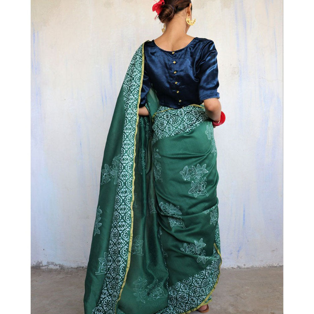 Chidiyaa Himanshi Roshni Saree with Unstitched Blouse
