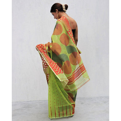 Chidiyaa Zaima Mohi Saree with Unstitched Blouse