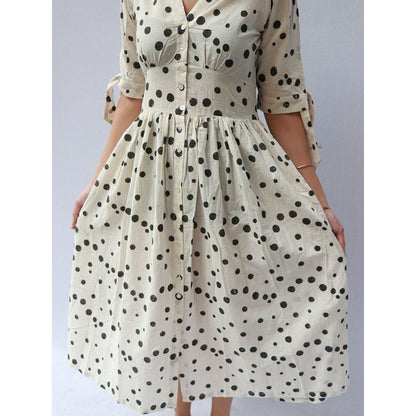 Chidiyaa Abigail Cotton Dress - Polka