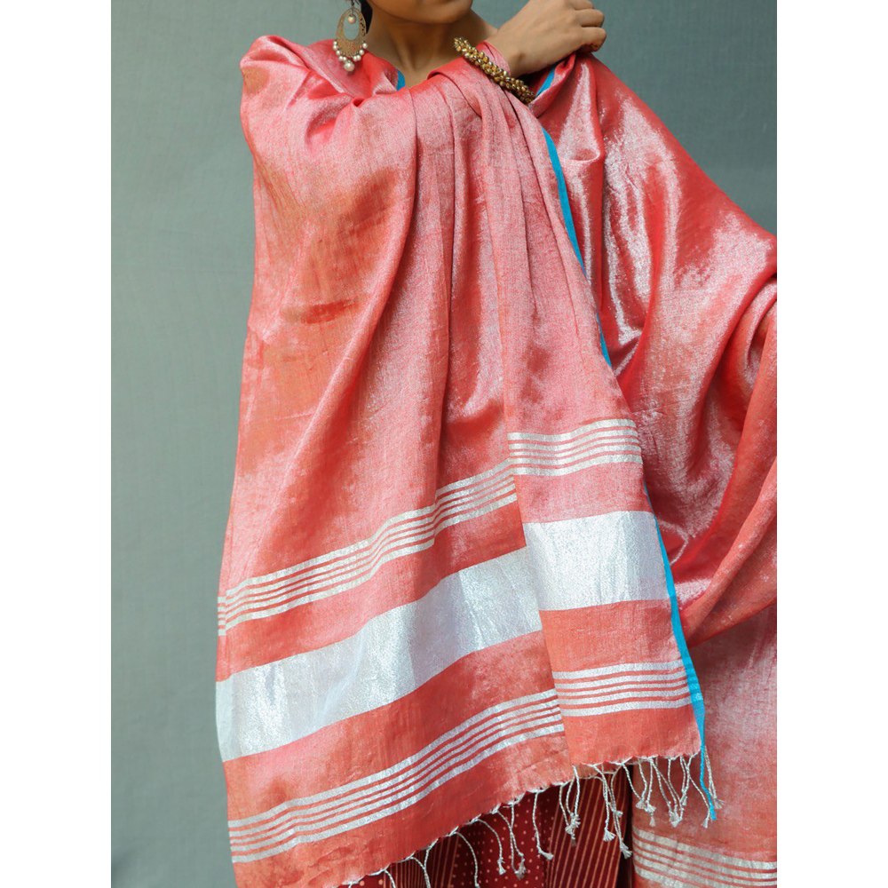 Chidiyaa Gurkiran Handwoven Cotton Zari Dupatta Saahiba