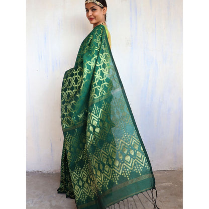 Chidiyaa Kamal Jamdani Saree Shringaar with Unstitched Blouse