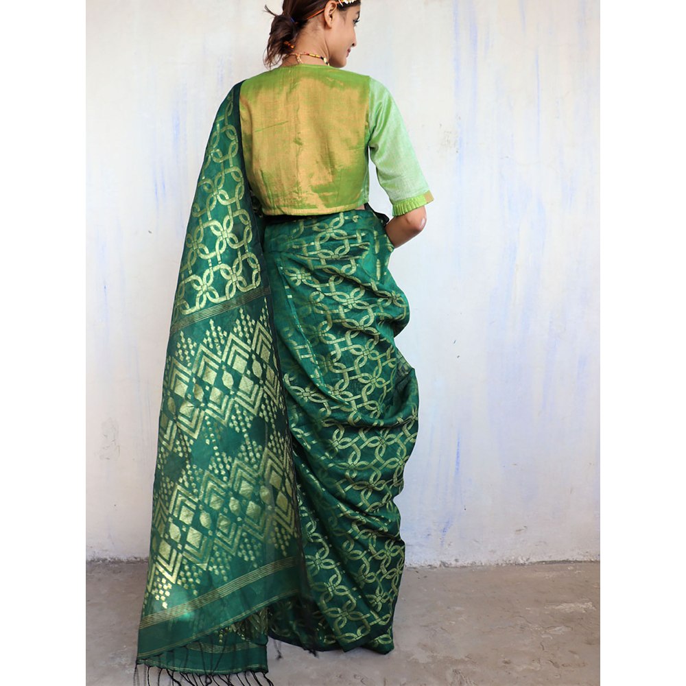 Chidiyaa Kamal Jamdani Saree Shringaar with Unstitched Blouse