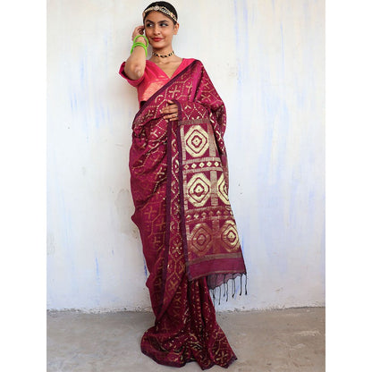 Chidiyaa Shringari Jamdani Saree Shringaar with Unstitched Blouse
