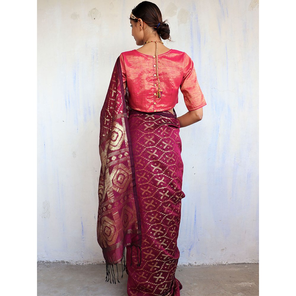 Chidiyaa Shringari Jamdani Saree Shringaar with Unstitched Blouse