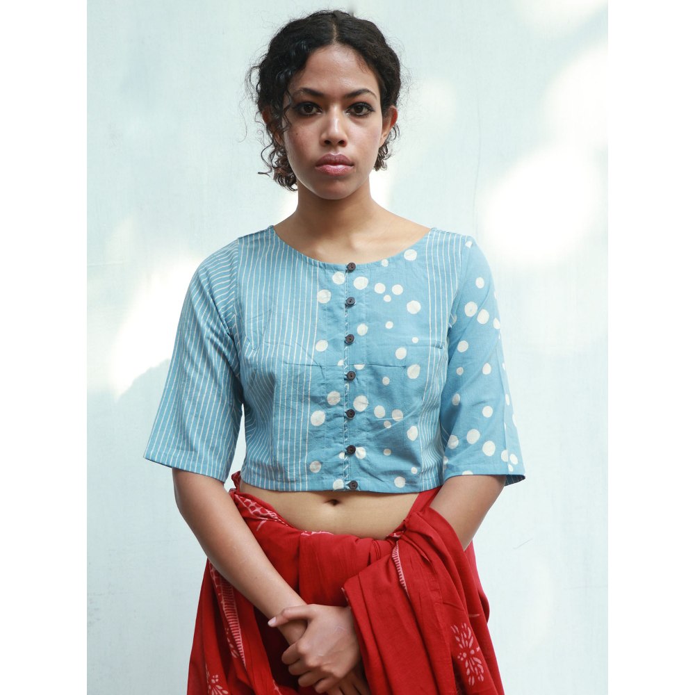 Chidiyaa Chimera Cotton Blouse Fmtm