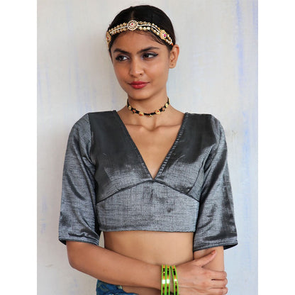 Chidiyaa Sita Cotton Zari Blouse Shringaar