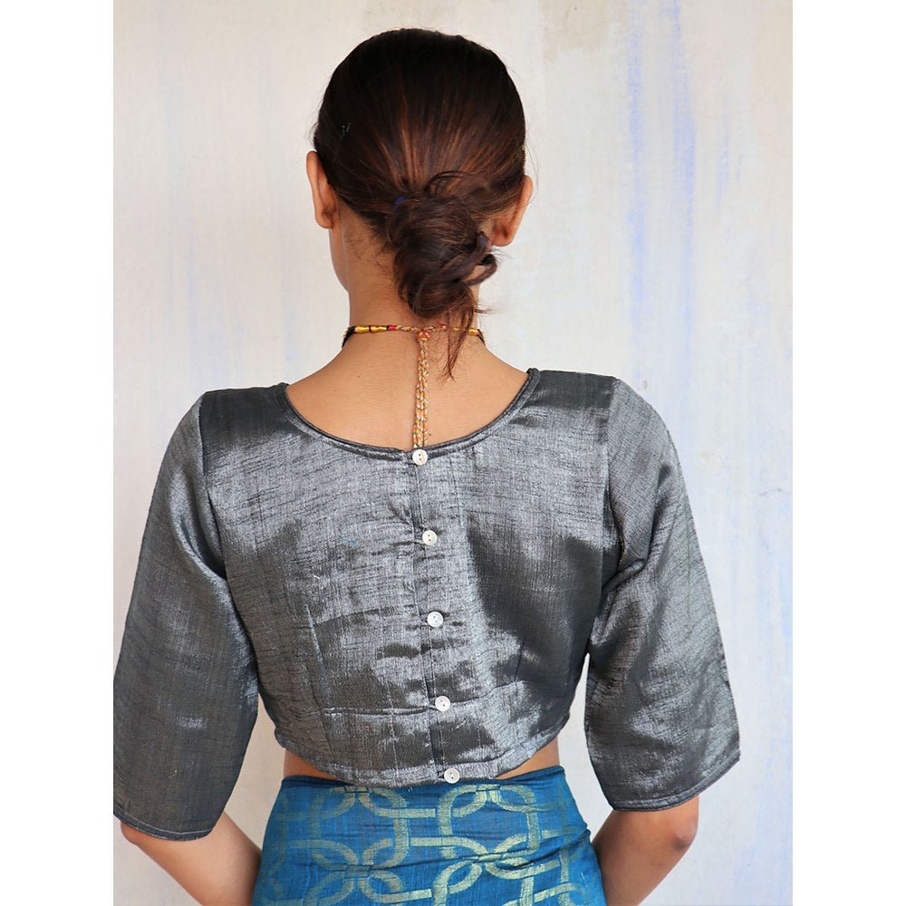 Chidiyaa Sita Cotton Zari Blouse Shringaar