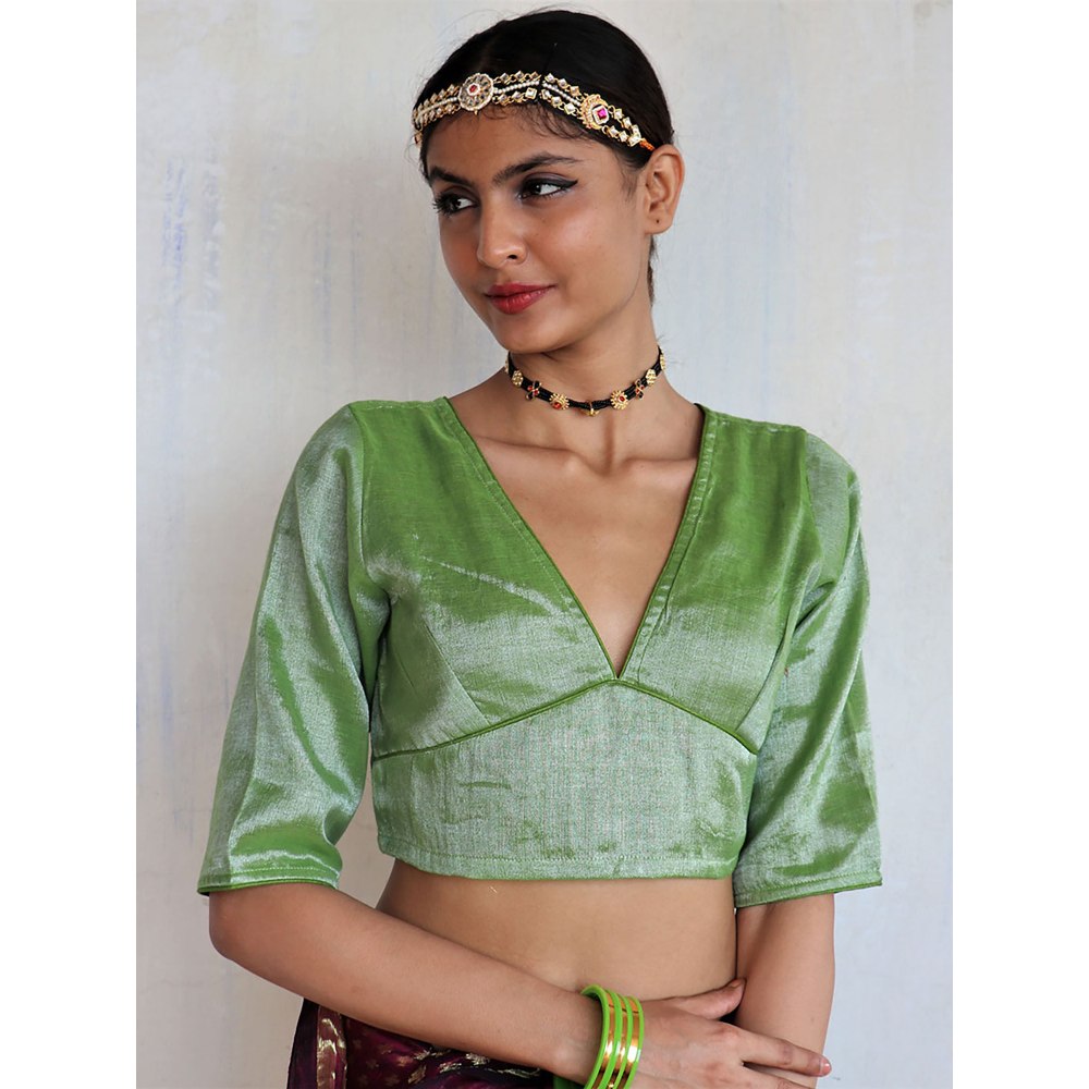 Chidiyaa Vana Cotton Zari Blouse Shringaar