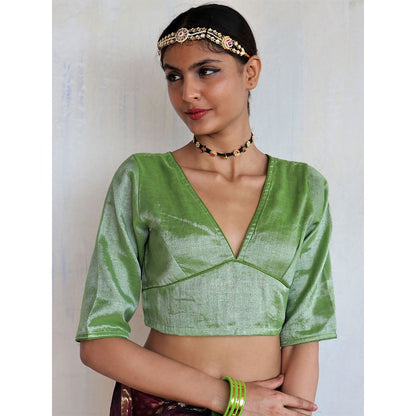 Chidiyaa Vana Cotton Zari Blouse Shringaar