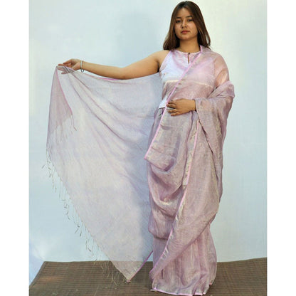 Chidiyaa Surmayi Melting Moon Saare with Unstitched Blouse