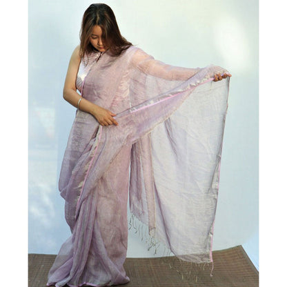 Chidiyaa Surmayi Melting Moon Saare with Unstitched Blouse