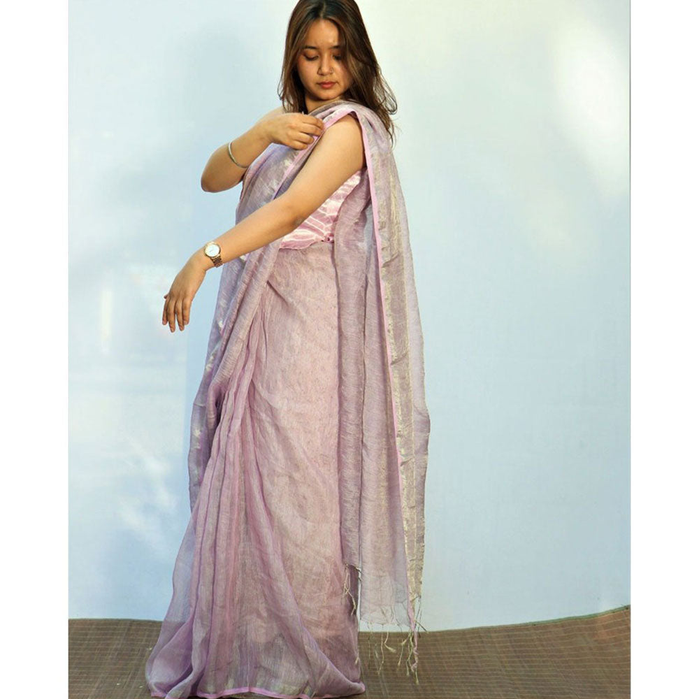 Chidiyaa Surmayi Melting Moon Saare with Unstitched Blouse
