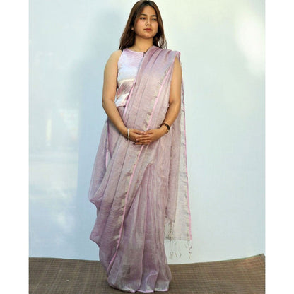 Chidiyaa Surmayi Melting Moon Saare with Unstitched Blouse