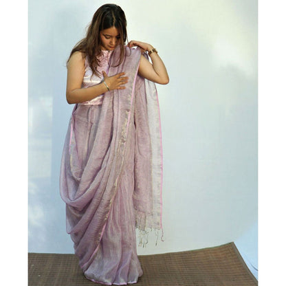 Chidiyaa Surmayi Melting Moon Saare with Unstitched Blouse