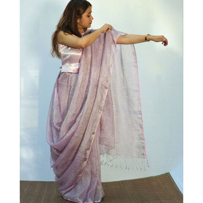 Chidiyaa Surmayi Melting Moon Saare with Unstitched Blouse